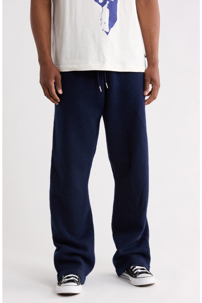 Art Knit Pants, Main, color, NAVY