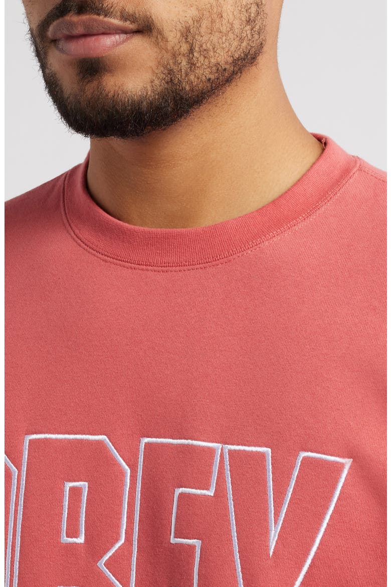 Digable Fleece Crewneck Sweatshirt, Alternate, color, MINERAL RED