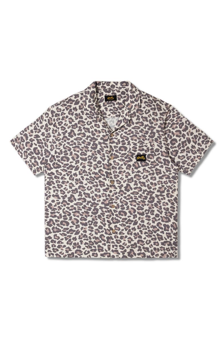 STAN RAY Tour Leopard Print Camp Shirt, Main, color, Leopard Camo