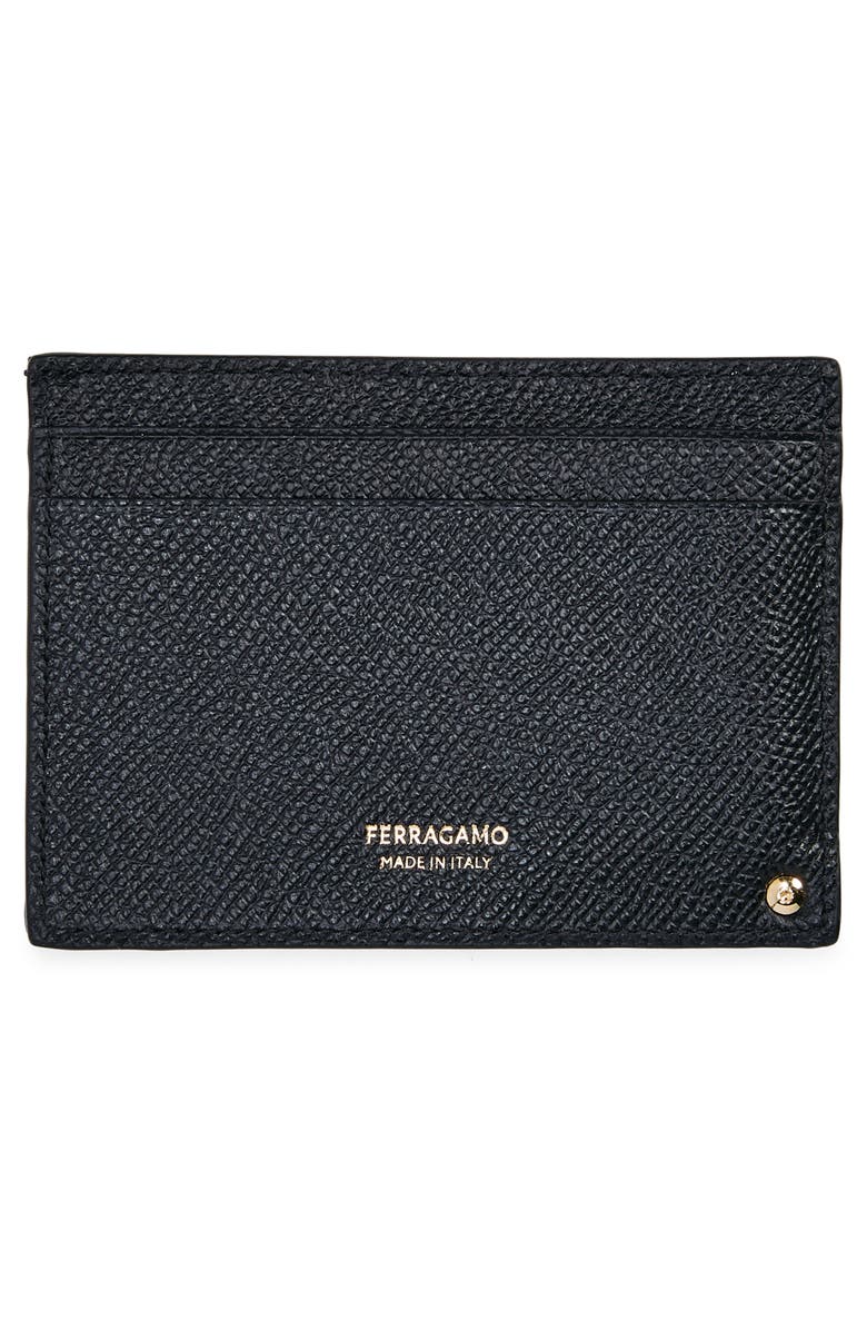 FERRAGAMO Leather Card Case, Alternate, color,