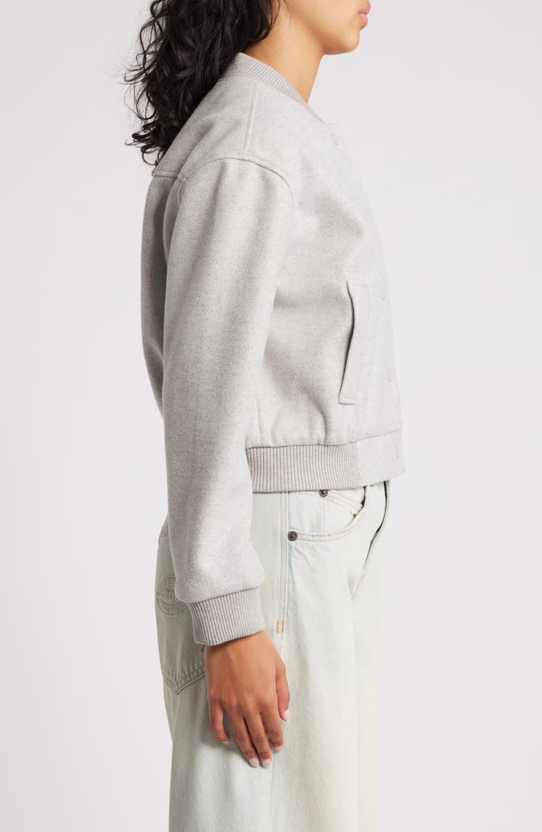 All in Favor Bomber Jacket, Alternate, color, Light Dove