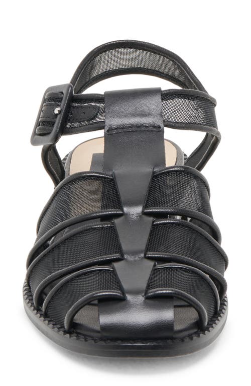 Dolce Vita Holis Mesh Fisherman Sandal In Black