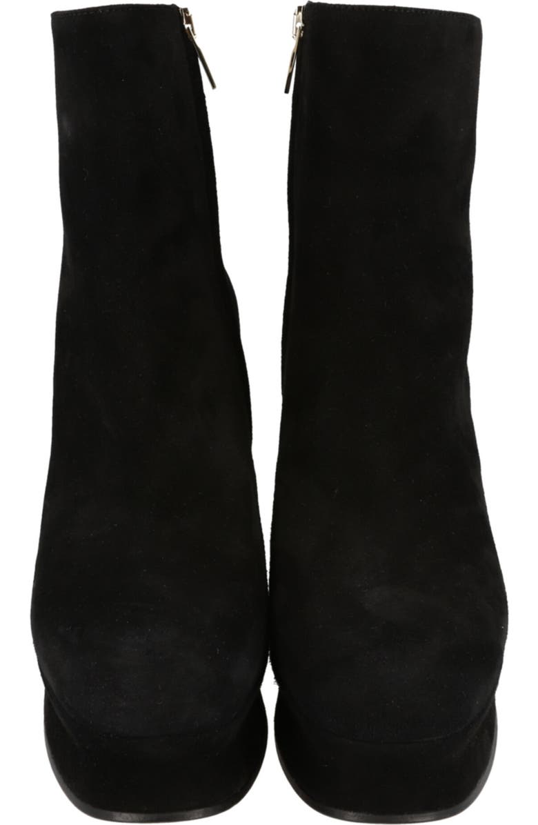 FERRAGAMO Sandra Platform Suede Boot, Alternate, color, Black