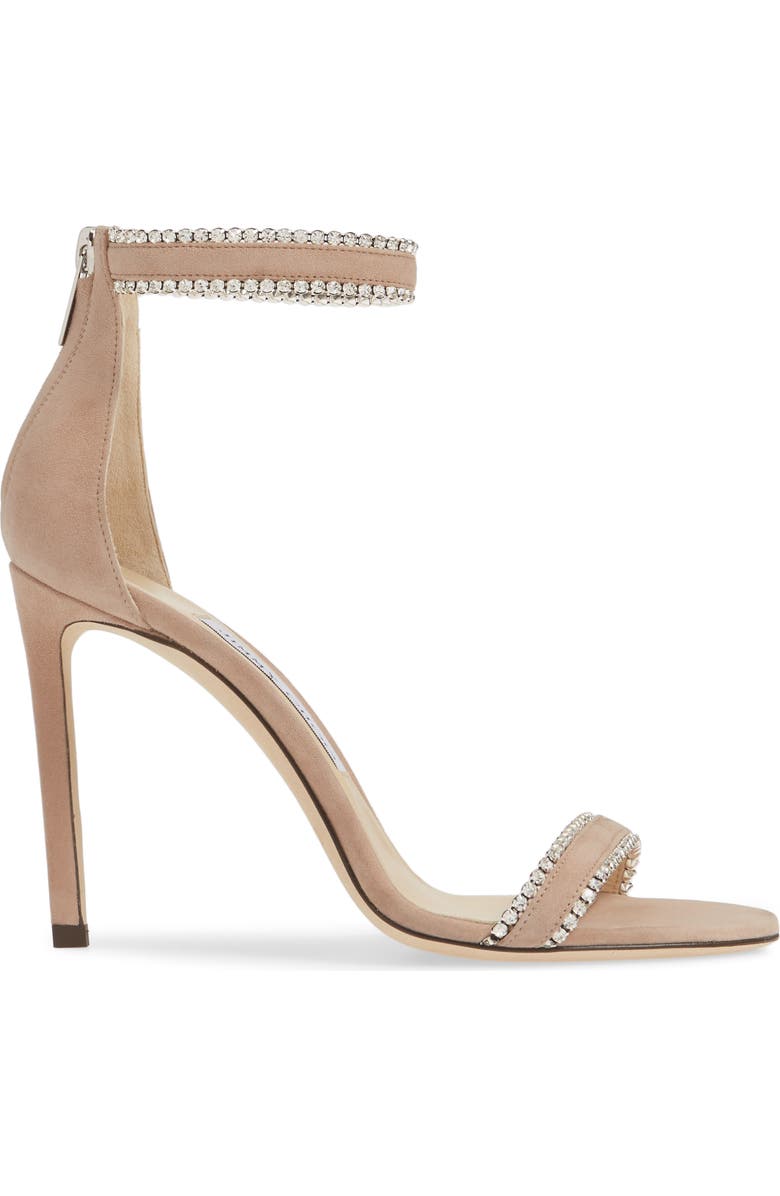 Jimmy Choo Dochas Embellished Ankle Strap Sandal, Alternate, color,