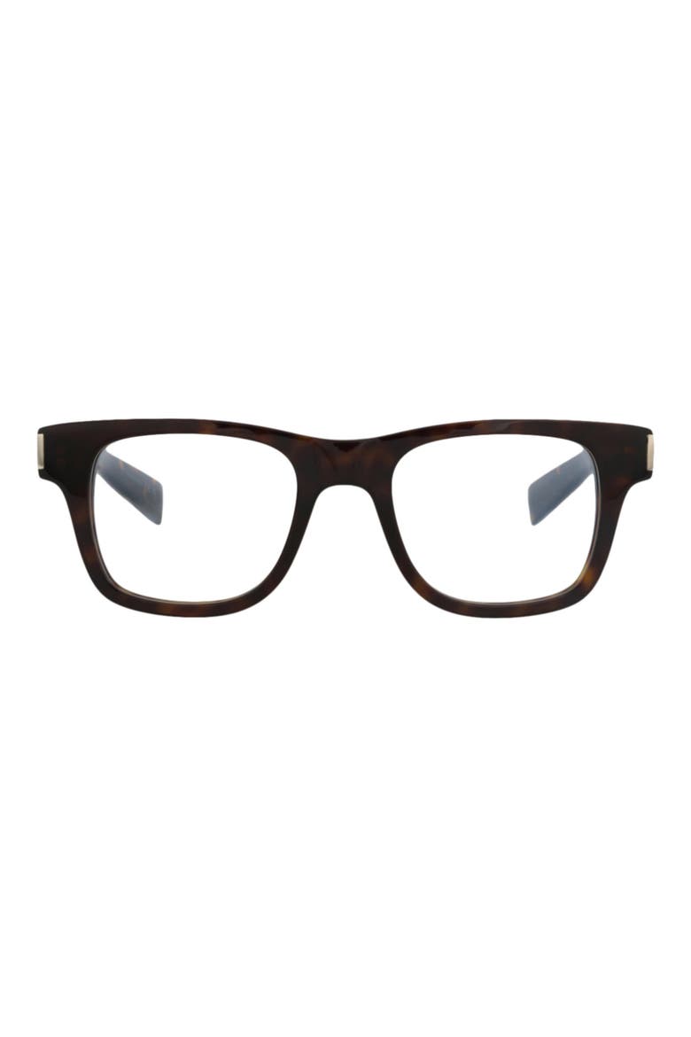 49mm Square Optical Frames, Main, color, HAVANA HAVANA TRANSPARENT