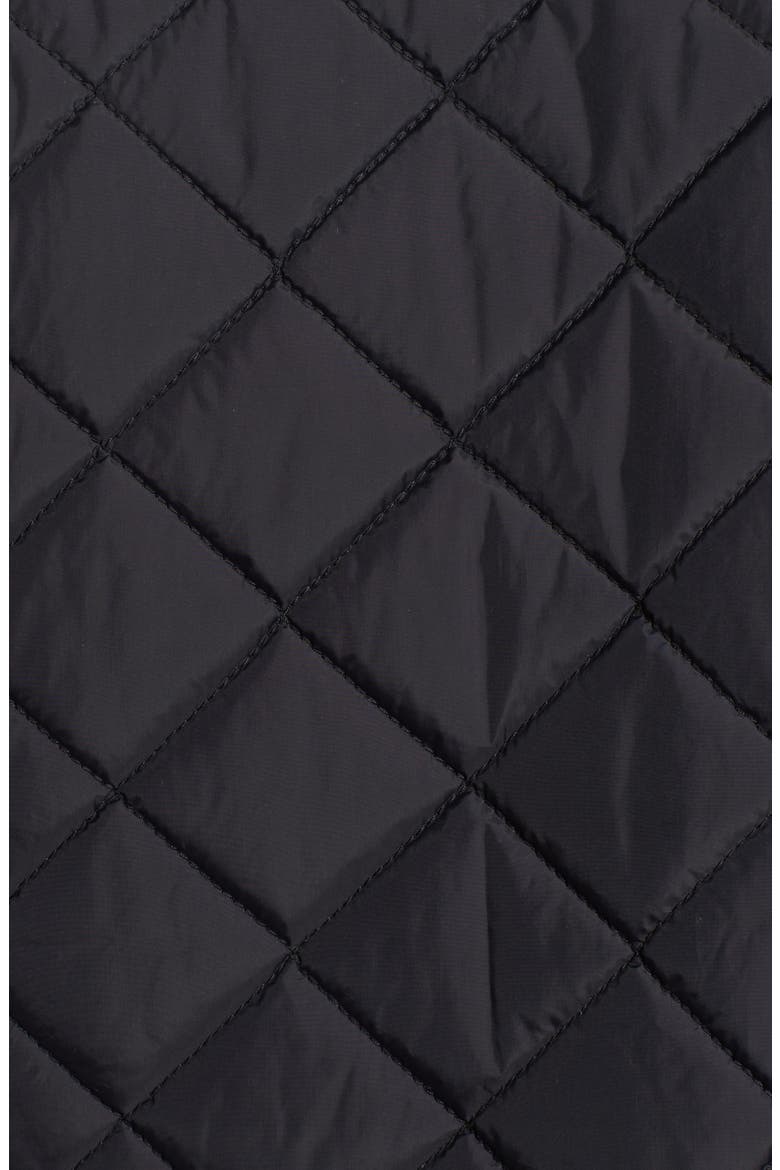 Diamond Quilted Full Zip Jacket, Alternate, color, BLACK