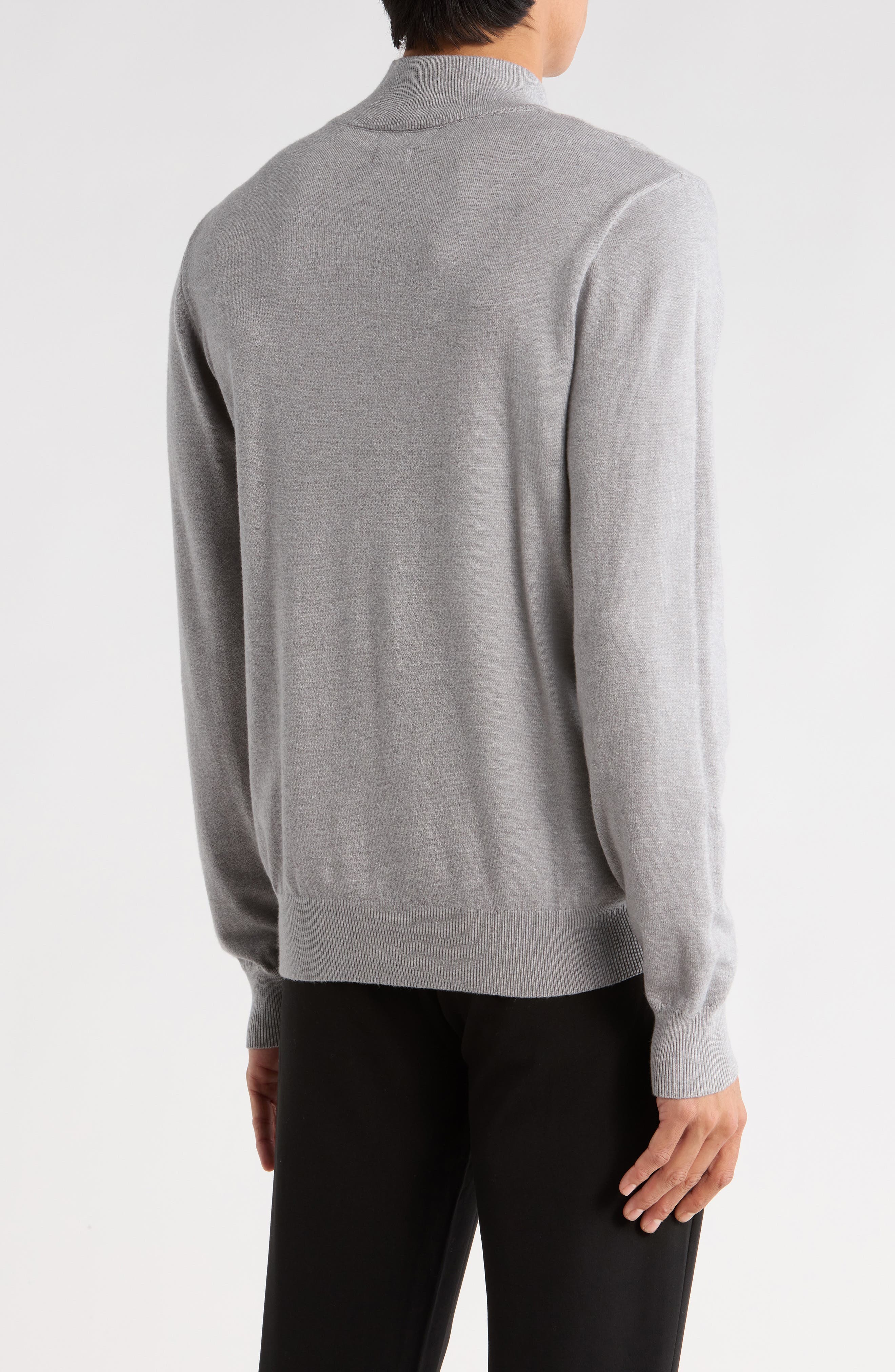 Slim Fit Mock Neck Sweater - image 4