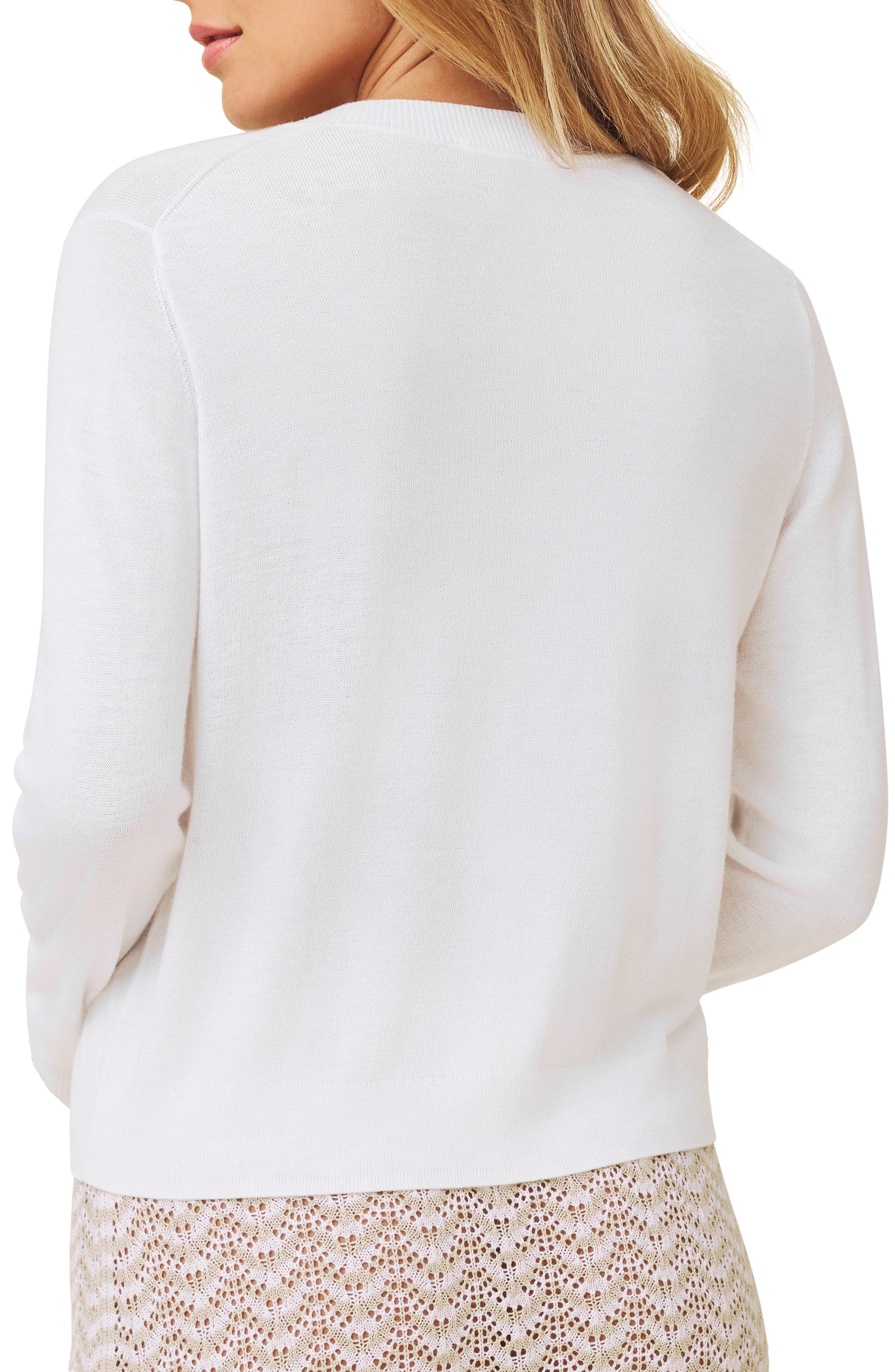 Erica Crewneck Button Front Cardigan - image 2