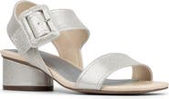 Donald Pliner Oversize Buckle Slingback Sandal