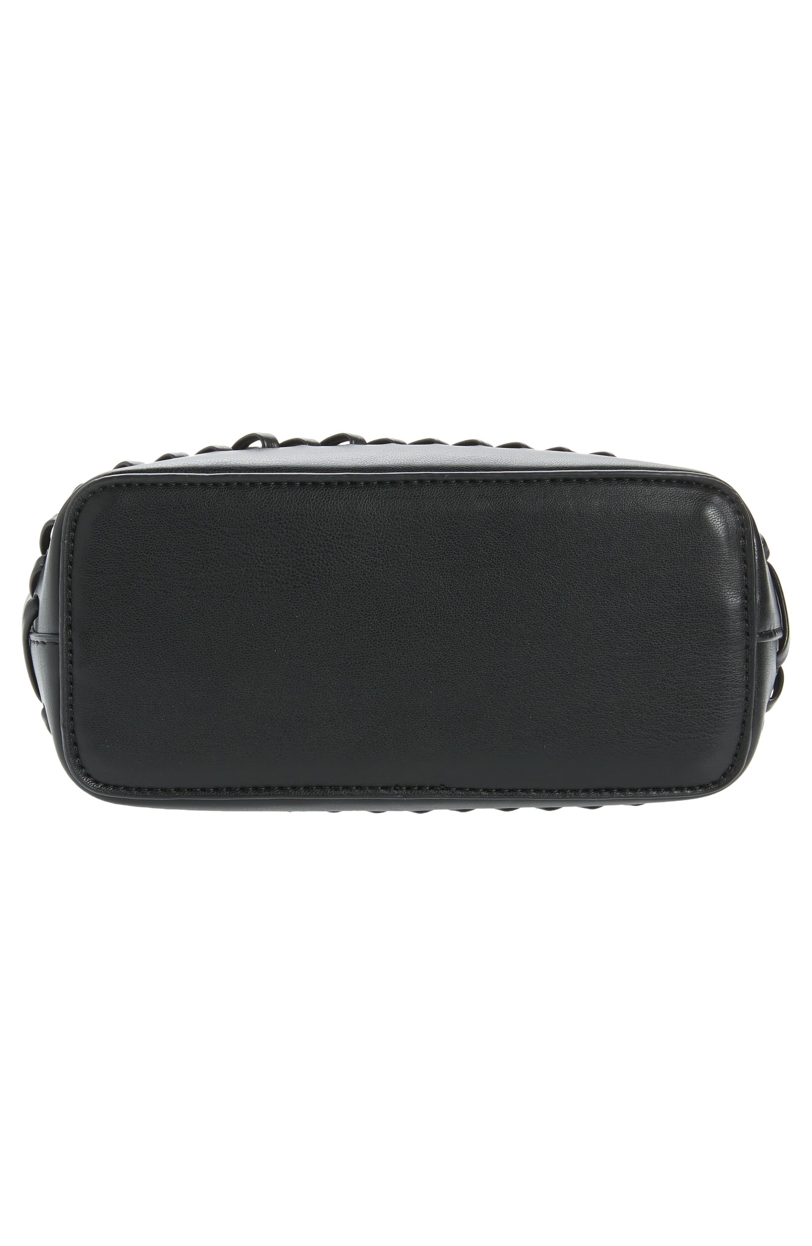 Topshop Sienna Weave Faux Leather Shoulder Bag, Main, color, 