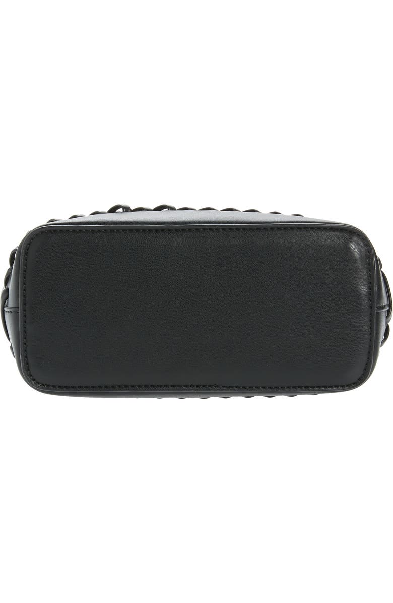 Topshop Sienna Weave Faux Leather Shoulder Bag, Main, color,