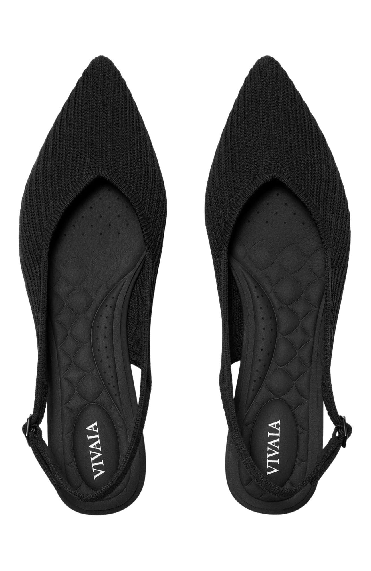 VIVAIA Pointed-Toe Slingback, Alternate, color, Black