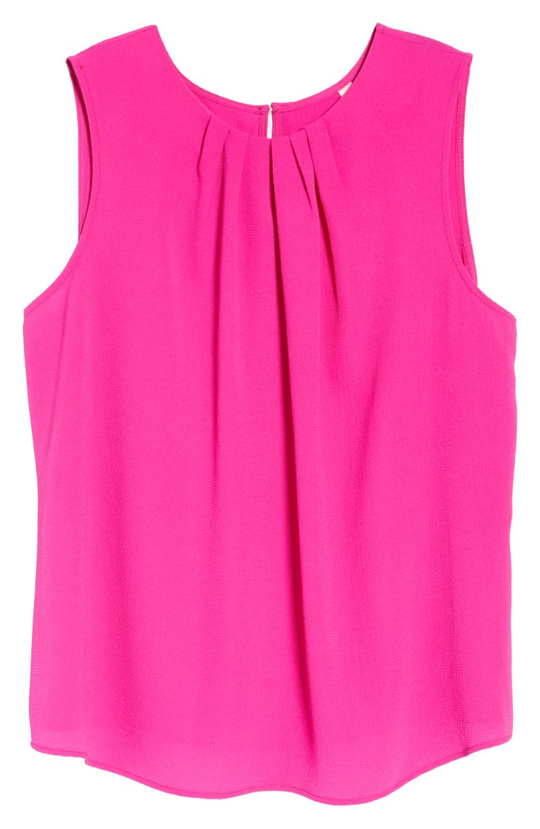 Loveappella Gathered Neck Shell, Alternate, color, Ultra Pink