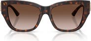 Jimmy Choo 54mm Gradient Polarized Pillow Sunglasses