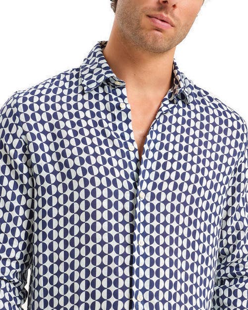Peninsula Swimwear Costa Rei Linen Shirt In Blue