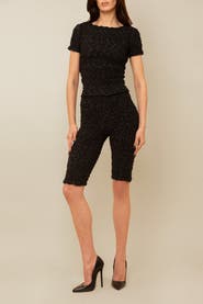 Contessa Mills Blair Cozy Elevated Fitted Long Shorts