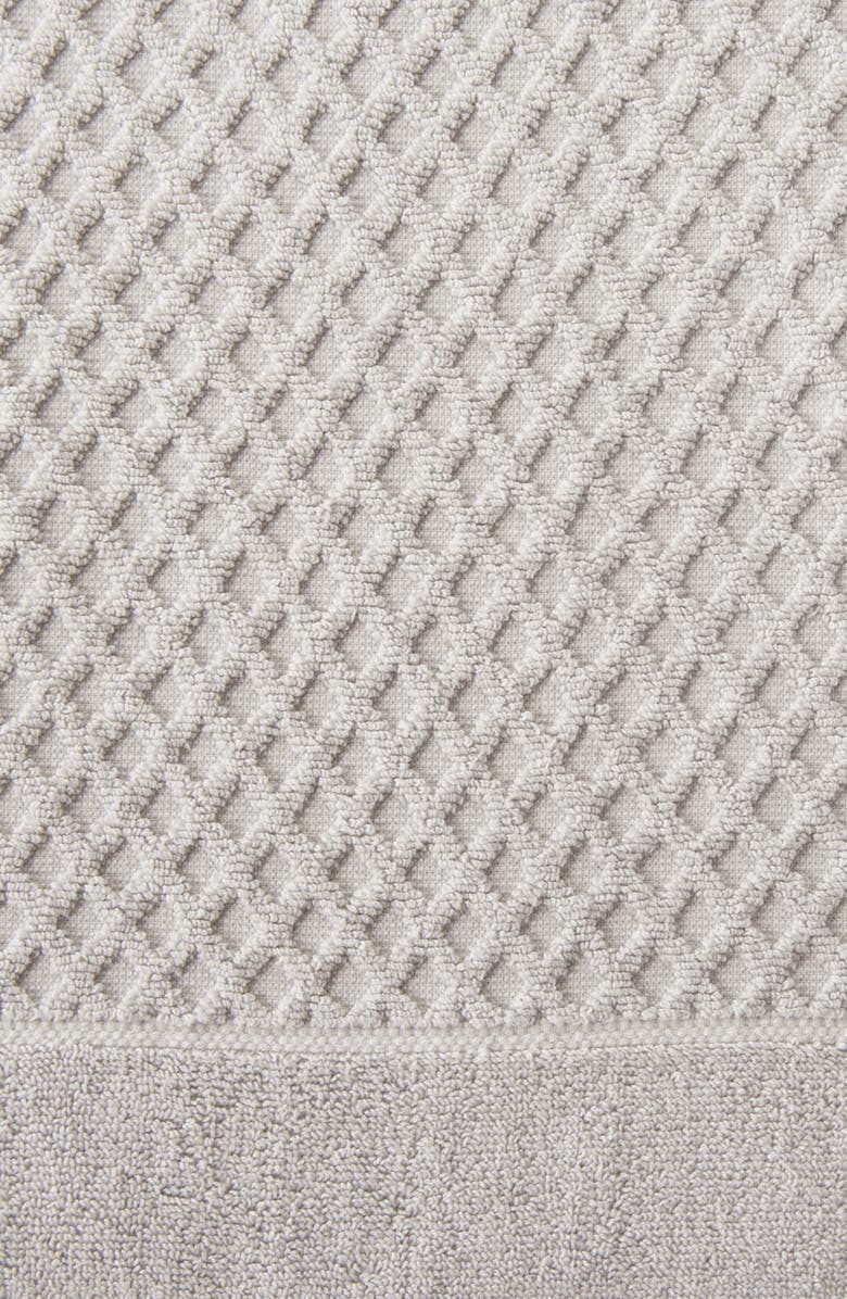 Woven & Weft Diamond Waffle Texture 6-Pack Hand Towel Set, Alternate, color, Light Grey