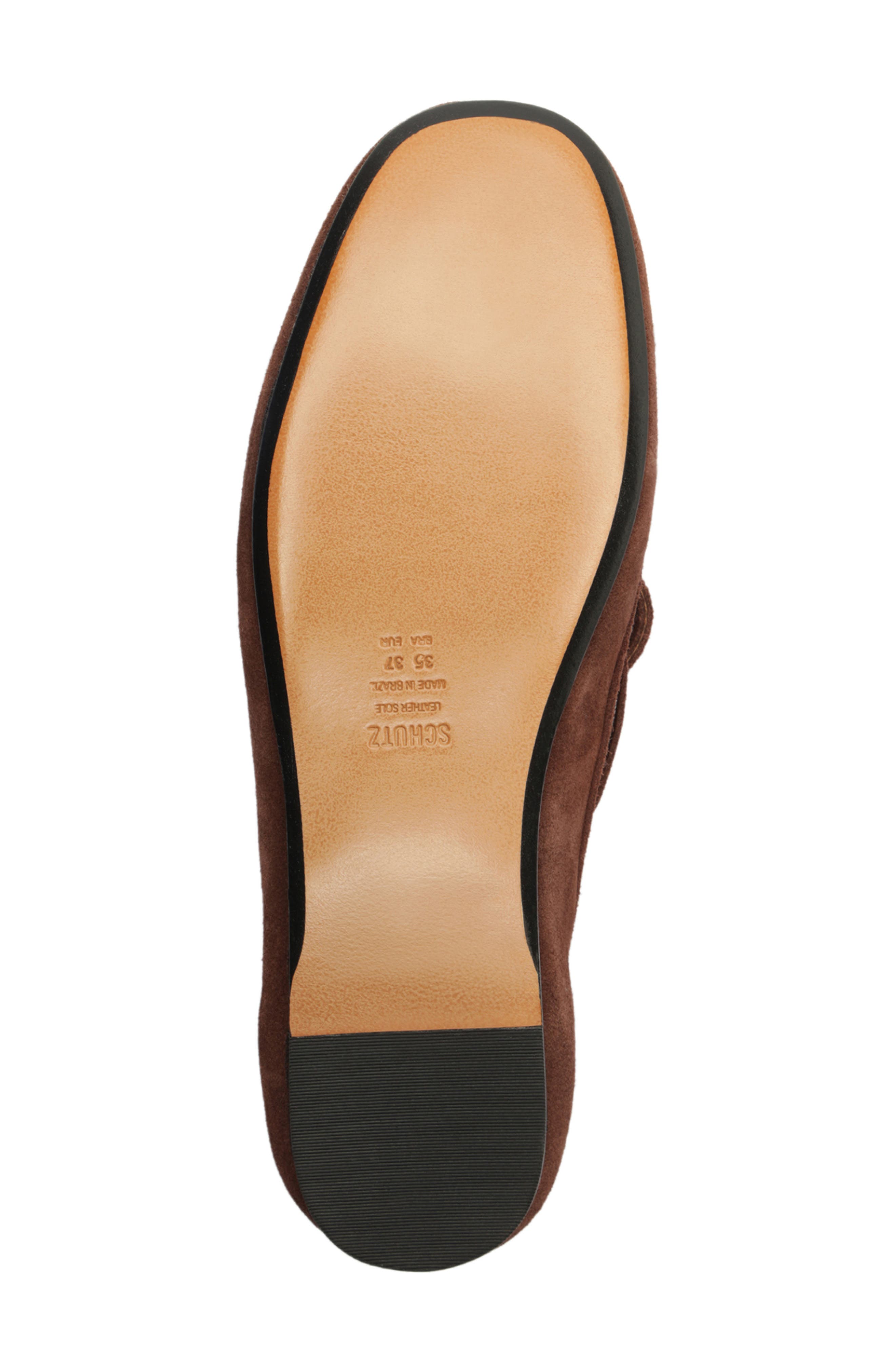 Schutz Kim Moccasin Loafer, Alternate, color, Chestnut Brown