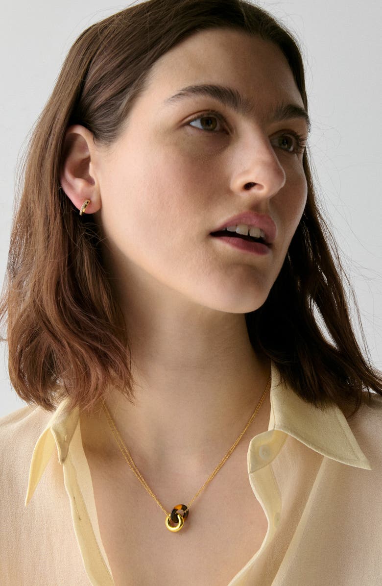 Kate Spade New York interlock pendant necklace, Alternate, color, 