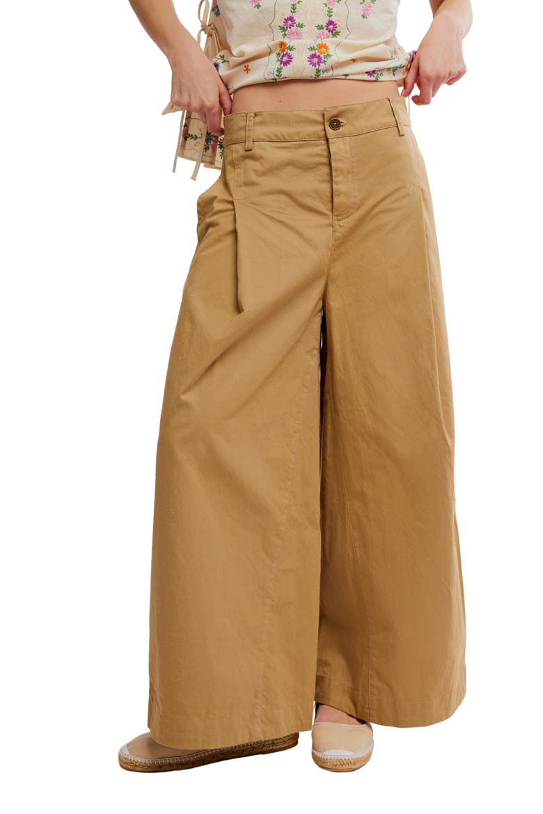 Silverlake Wide Leg Chino Pants, Main, color, DILL SEED