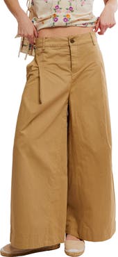 Free People Silverlake Wide Leg Chino Pants