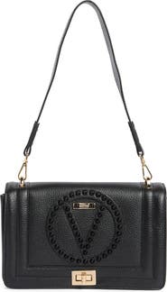 VALENTINO BY MARIO VALENTINO Alice Rockstud VLOGO Leather Shoulder Bag