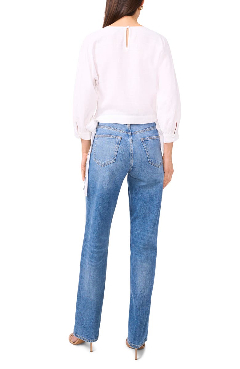 1.STATE Side Tie Top, Alternate, color, Ultra White