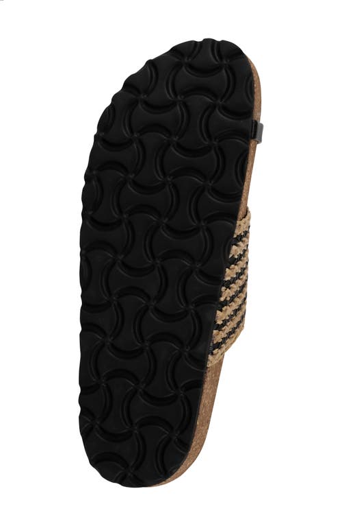 Italian Shoemakers Genebra Woven Sandal In Brown