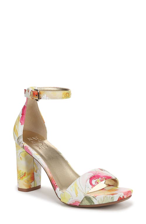 Naturalizer Joy Ankle Strap Sandal In Sunlight Yellow Multi