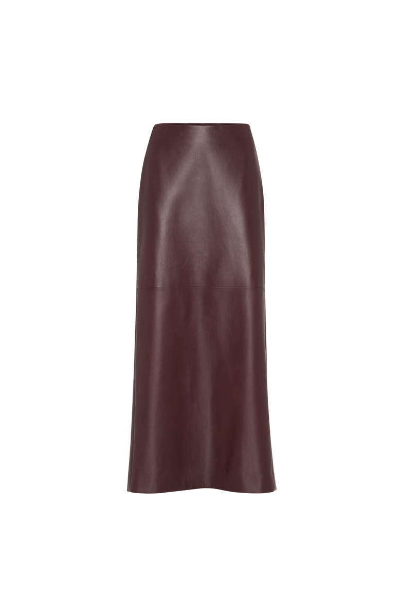 Brunello Cucinelli Long column skirt, Main, color, Burgundy