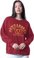 G-III 4HER BY CARL BANKS Women's G-III 4Her by Carl Banks Burgundy Washington Commanders Oversized Feud Sweatshirt