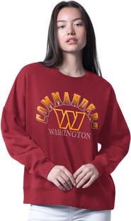 G-III 4HER BY CARL BANKS Women's G-III 4Her by Carl Banks Burgundy Washington Commanders Oversized Feud Sweatshirt