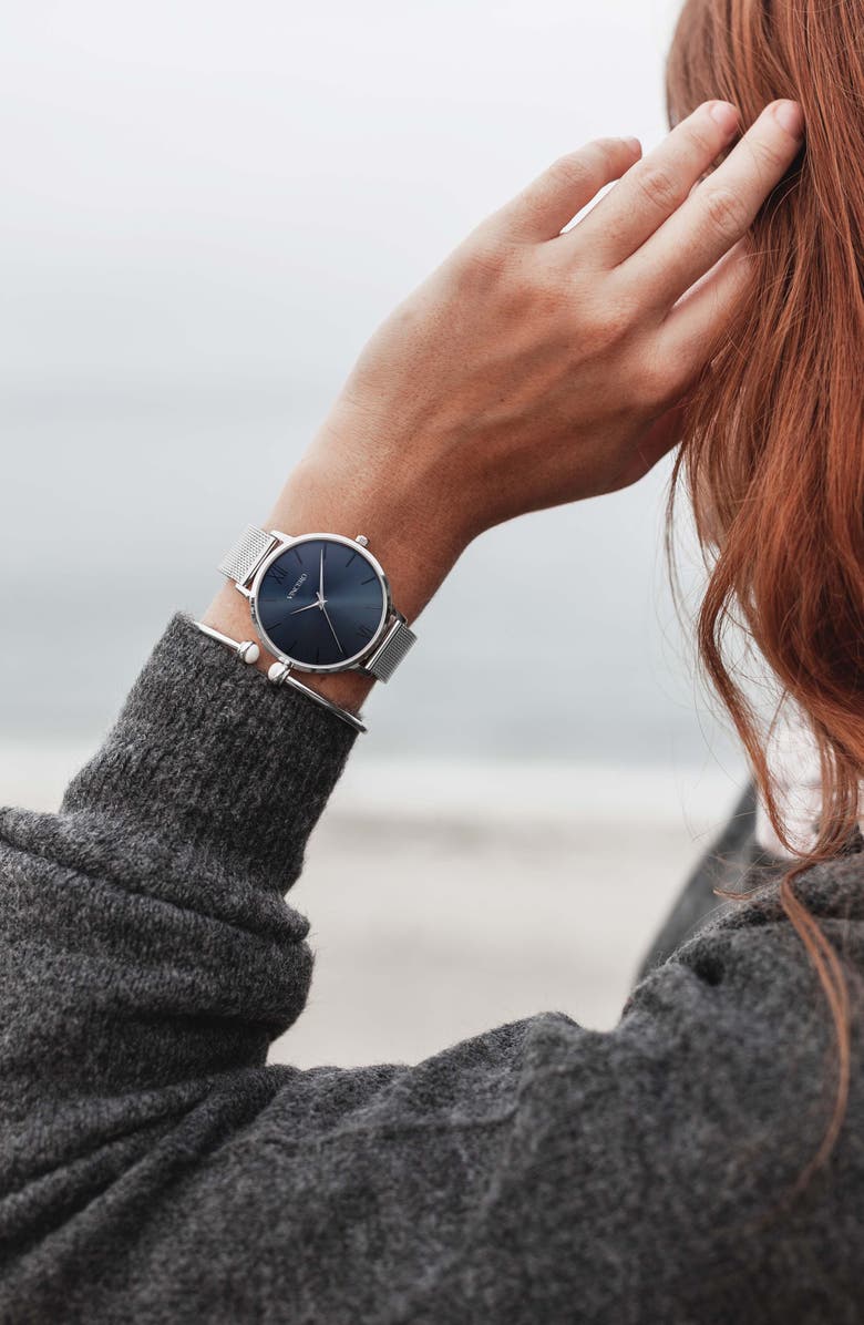 Vincero Eros Mesh Strap Watch, 38mm, Alternate, color,