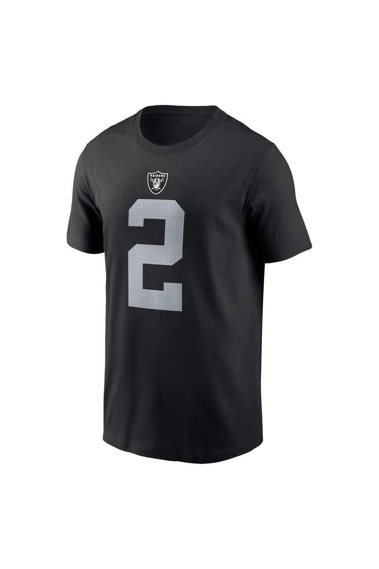 Men's Nike Ashton Jeanty Black Las Vegas Raiders 2025 NFL Draft First Round Pick Name & Number T-Shirt, Alternate, color, Black