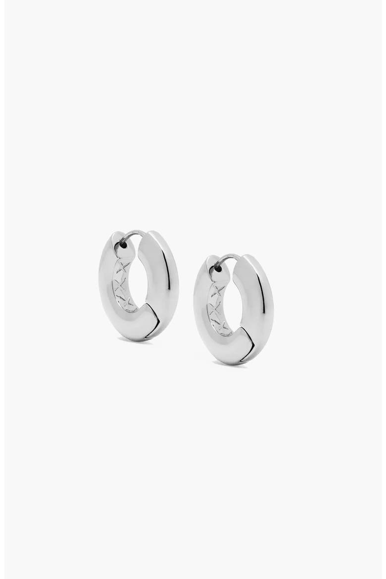 Sirso Maxi Chubby Hoop Earrings In Silver, Alternate, color, Silver