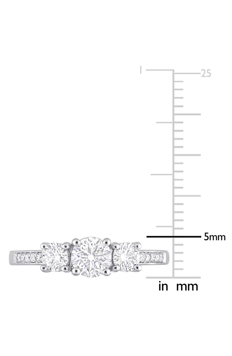 Julianna B. Diamond 3-Stone Engagement Ring Platinum, Alternate, color, Platinum