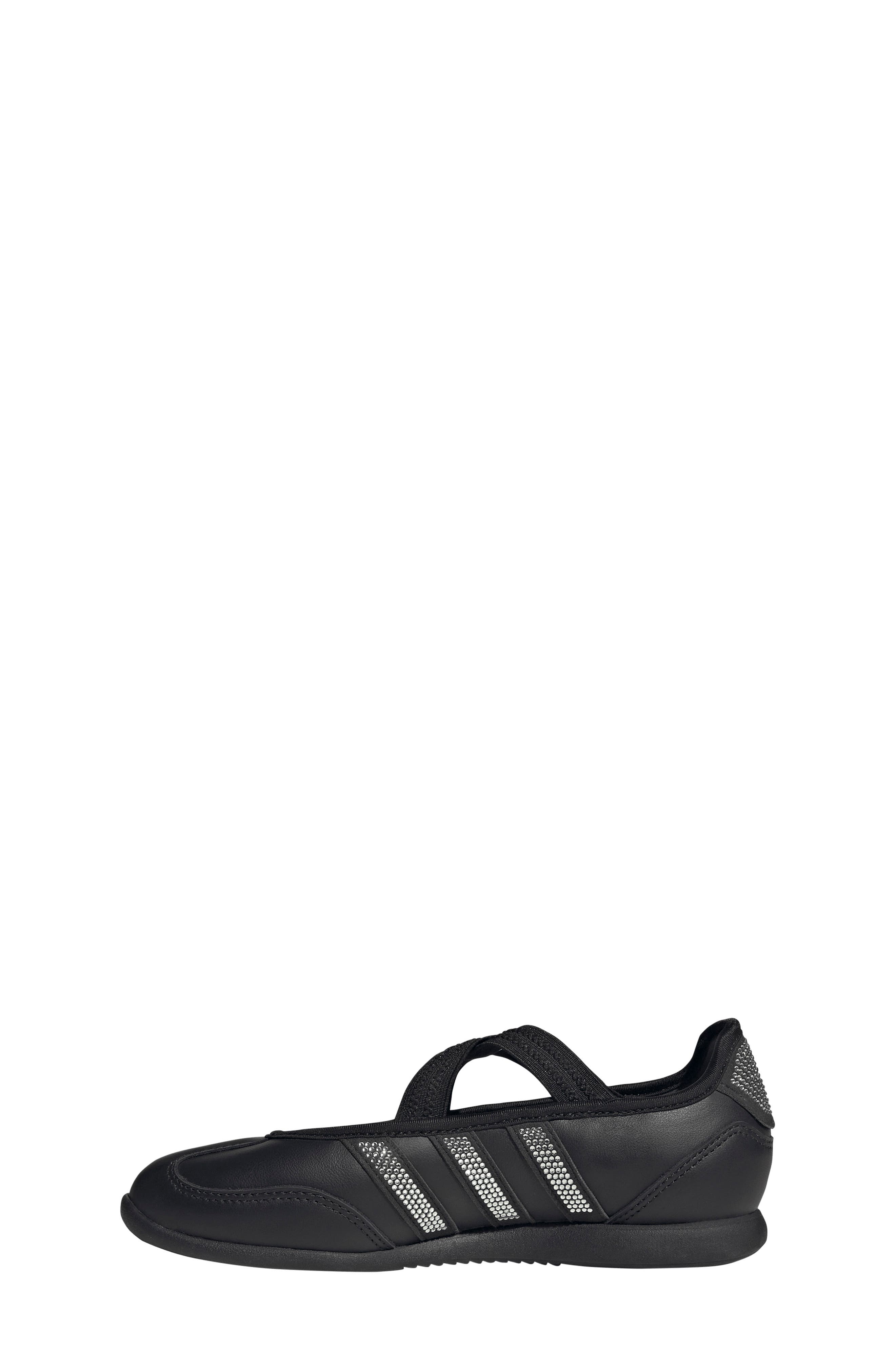 Barreda Mary Jane Flat, Alternate, color, BLACK/ WHITE/ SILVER