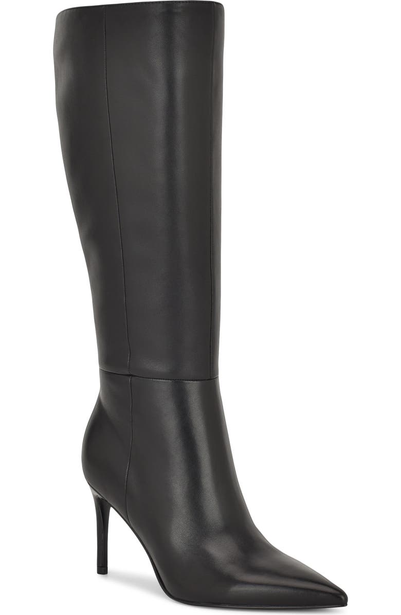 Nine West Cook Pointed Toe Knee High Boot, Main, color, Black