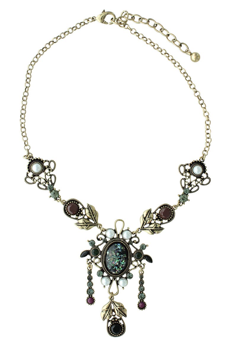 Ella Beaded Necklace, Main, color, GOLD / MULTI