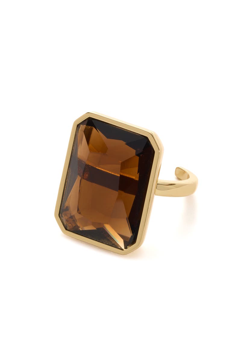 Ramy Brook Norika Glass Statement Ring, Main, color, Colorado Topaz