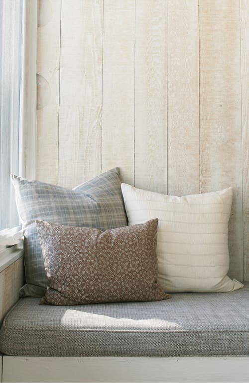 Linen & James Sophia Cream Stripe Pillow Cover In Cream