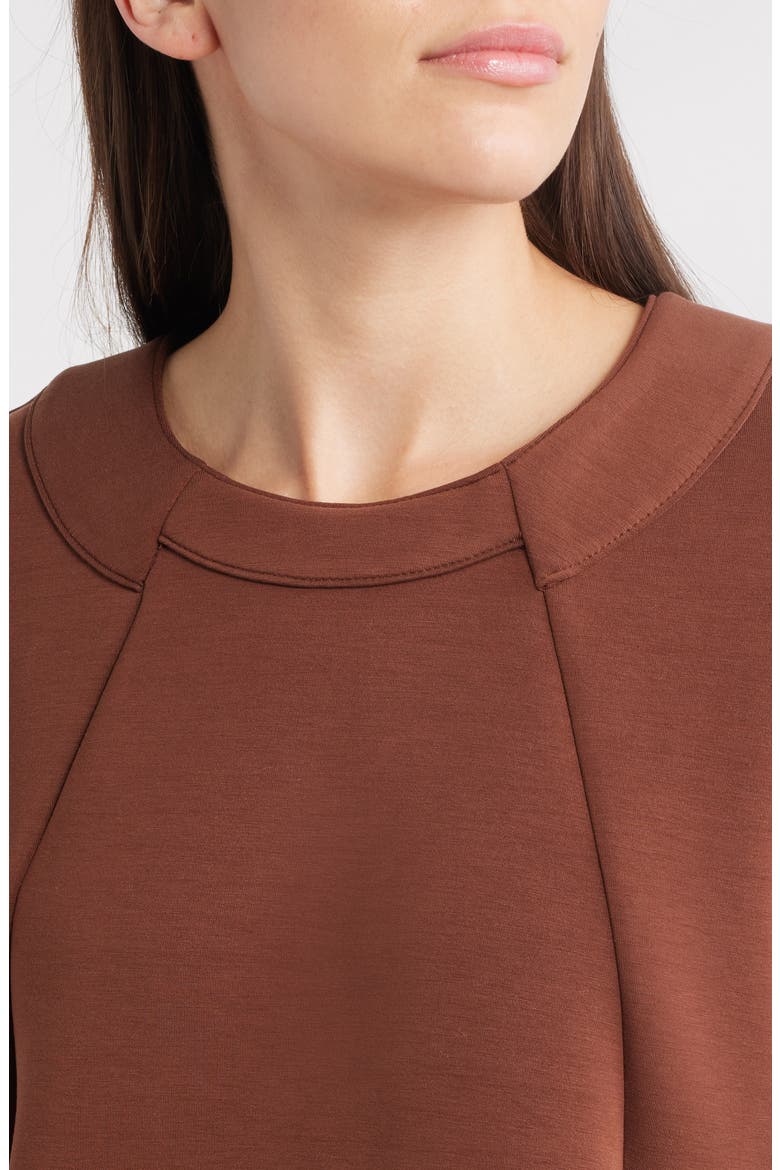 Elbow Sleeve Crewneck T-Shirt, Alternate, color, EARTH