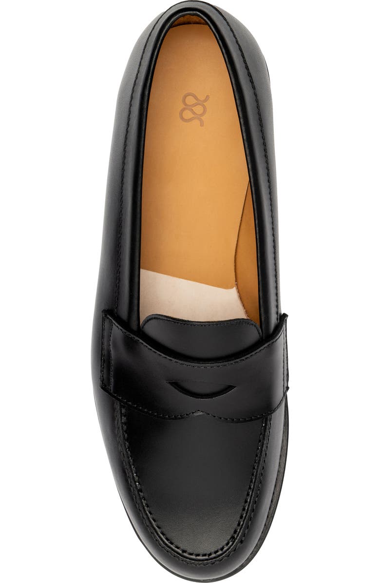 MORJAS The Ivy Penny Loafer, Alternate, color, Black Calf