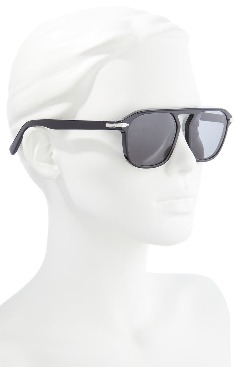 DIOR Blacksuit 55mm Polarized Sunglasses, Alternate, color,
