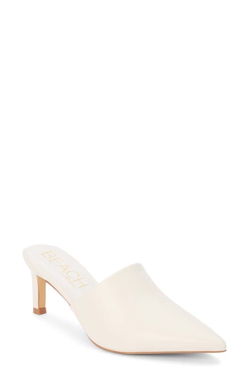 Matisse Garret Pointed Toe Mule In White