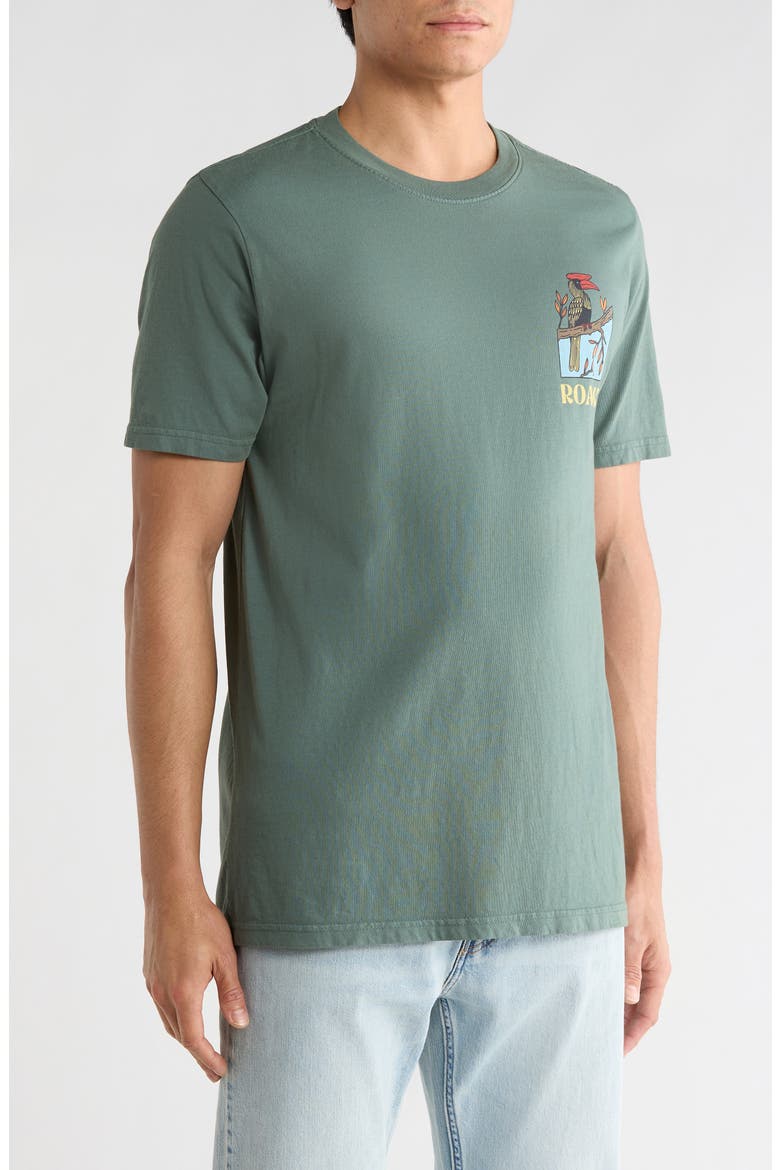 Enjoy Cotton Graphic T-Shirt, Alternate, color, SLATE GREEN
