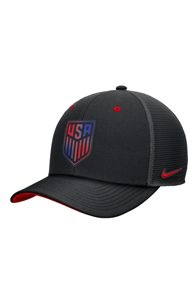 Nike Men's Nike Black USMNT Rise Trucker Adjustable Hat, Main, color, Black
