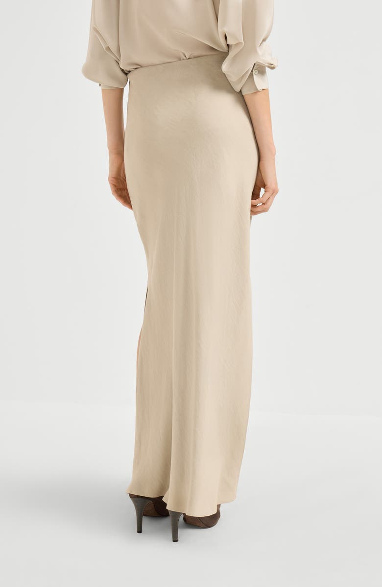 Brunello Cucinelli Bias-cut skirt, Alternate, color, Buff