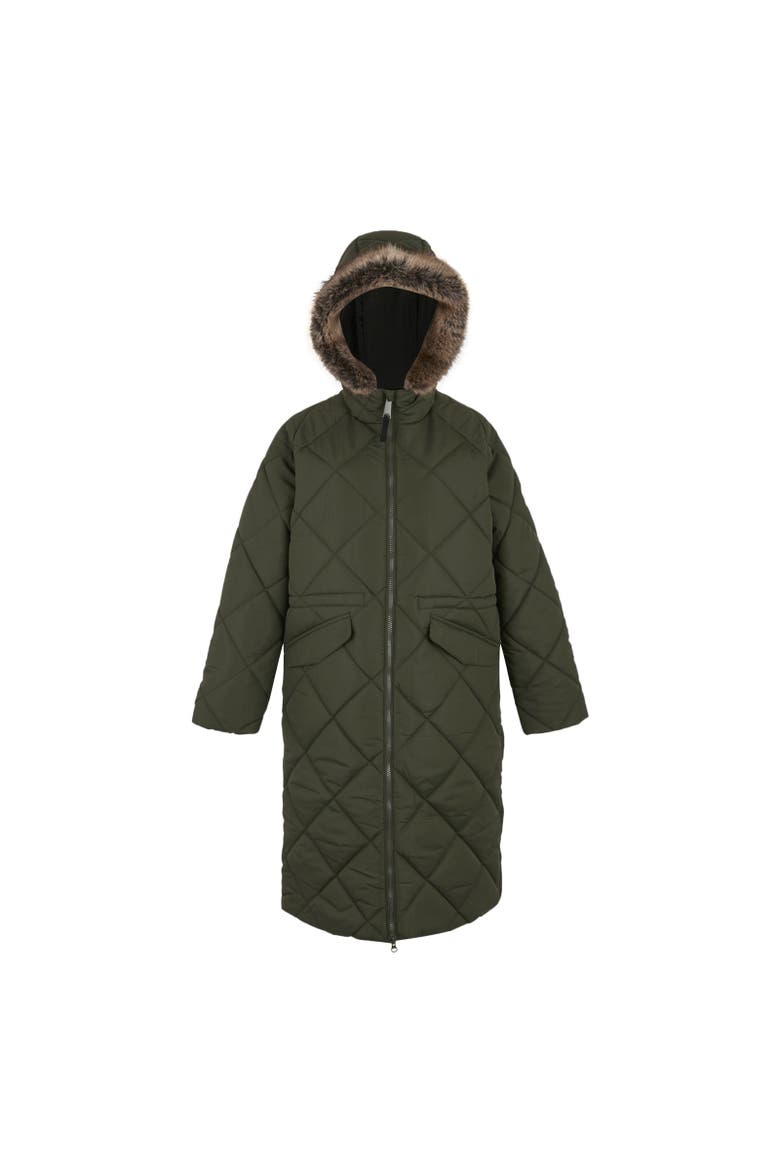 Freyla Padded Jacket, Main, color, Dark Khaki