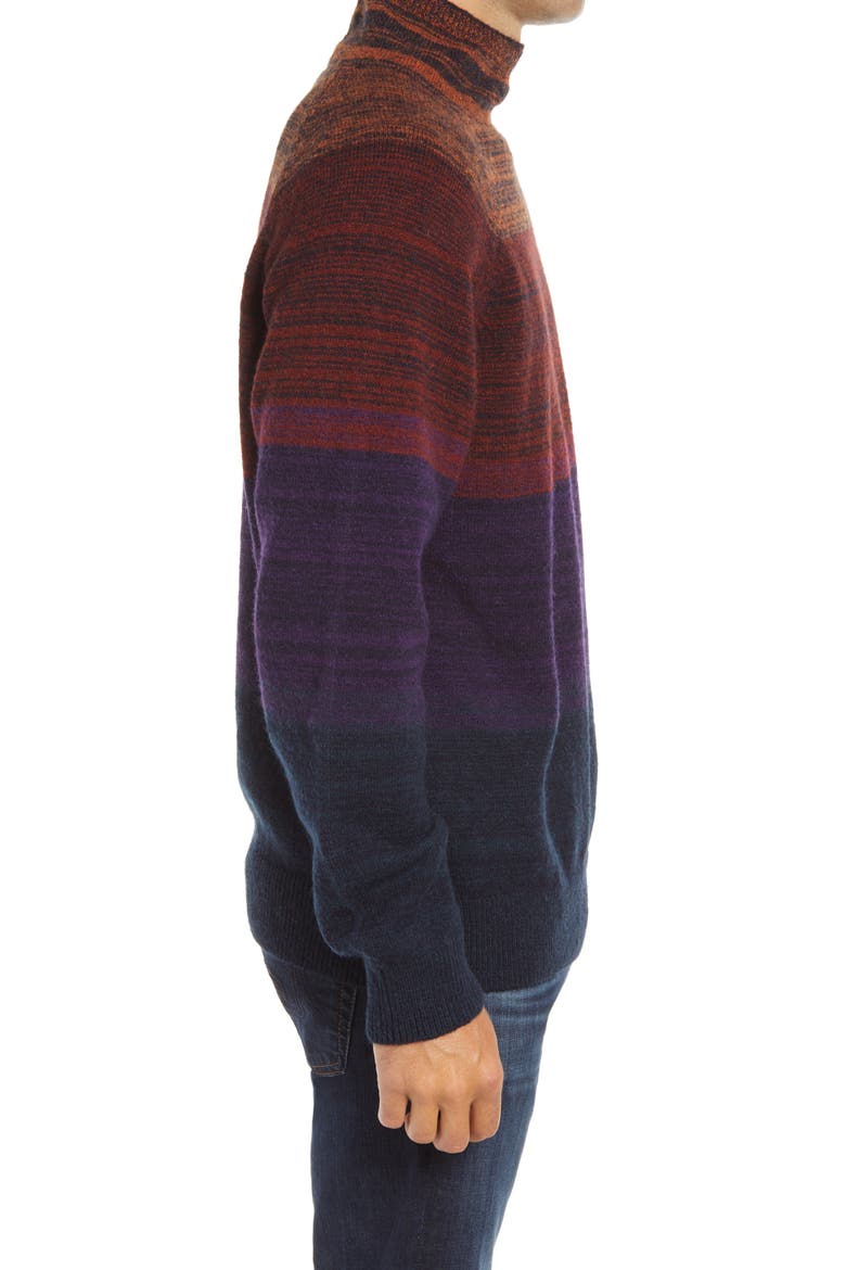 Gradient Mock Neck Sweater, Alternate, color, BLUE